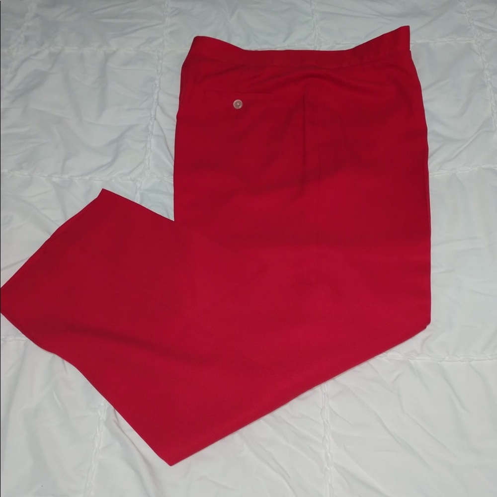 Lauren Ralph Lauren Red Skinny Ankles Pants